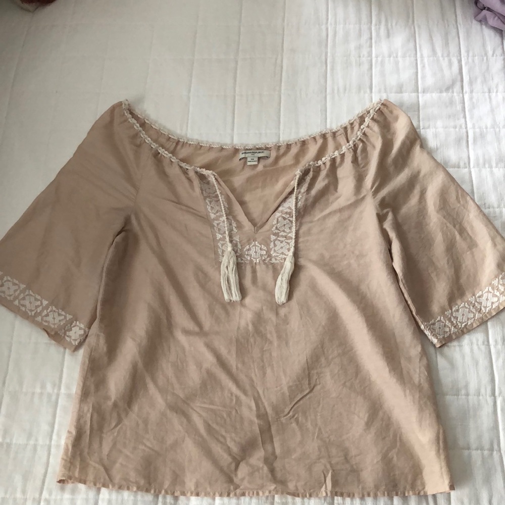 Banana Republic Embroidered Blouse